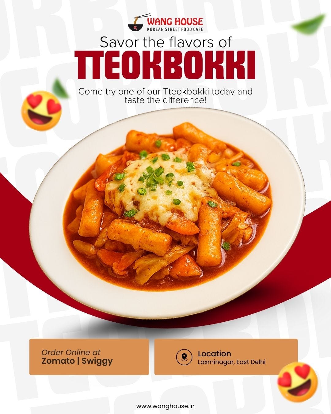 Tteokbokki at Wang House Korean Cafe India | Order Online on Zomato & Swiggy