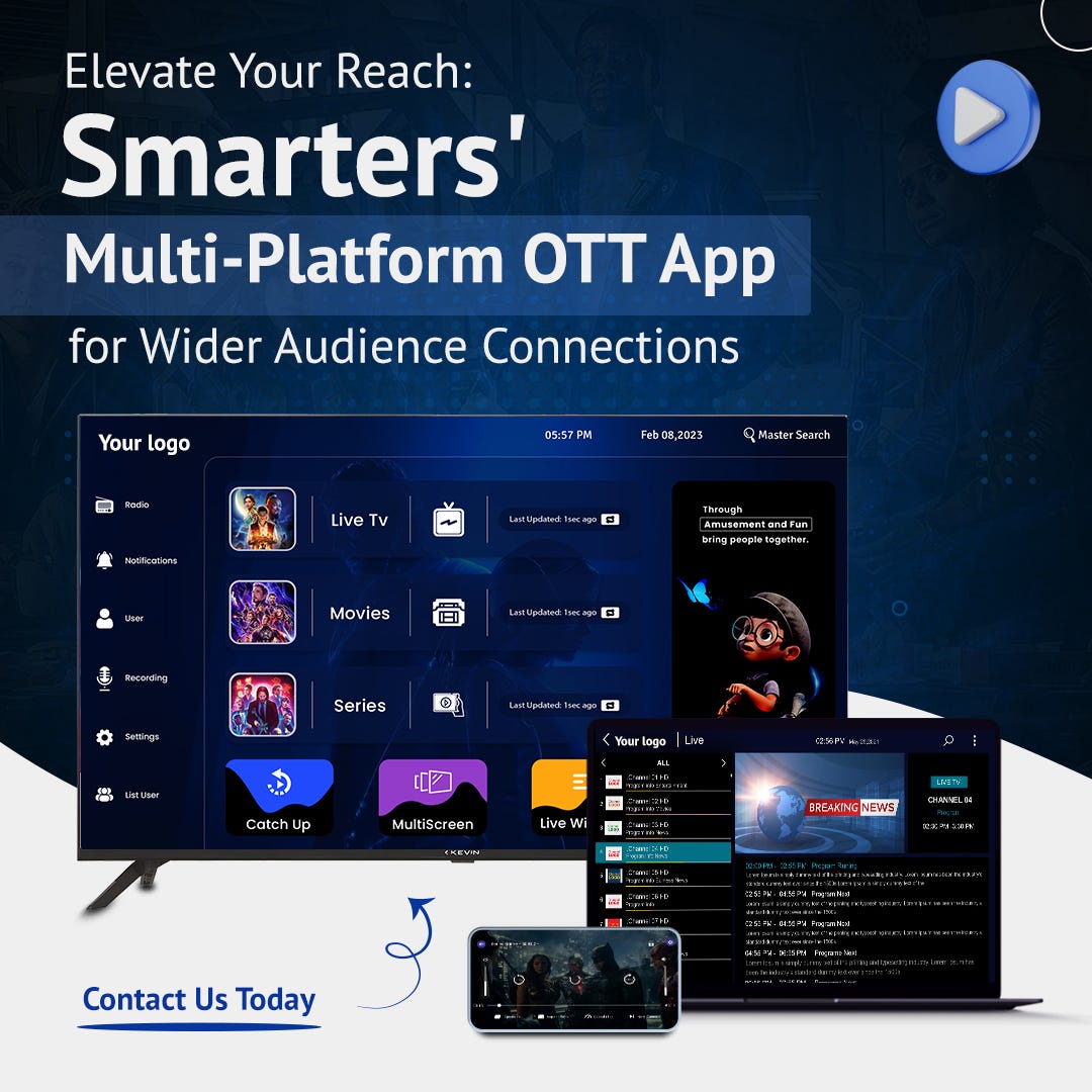 Amazing Features of OTT Player App for Smart TV's, by WHMCS Smarters