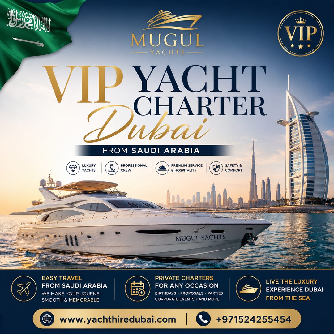✨ Experience Dubai Like Royalty with Mugul Yachts ✨