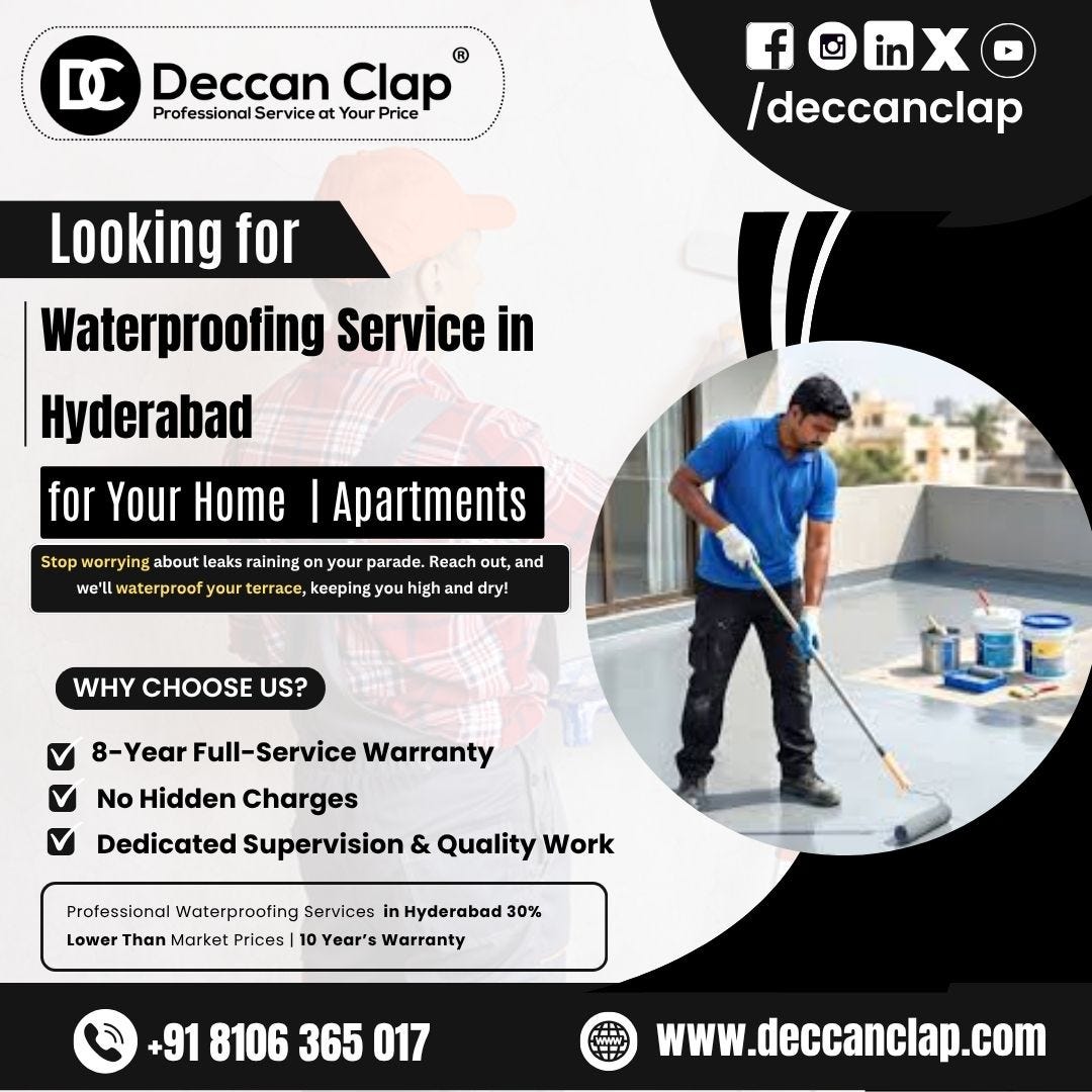 Best Professional Waterproofing Services And Contractors in Hyderabad.
