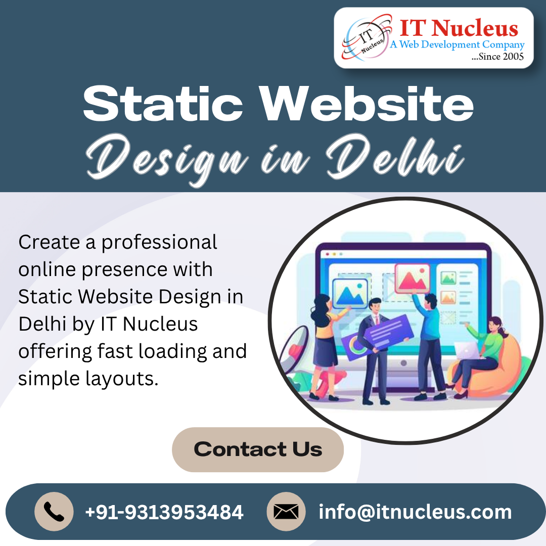 Static Website Design in Delhi