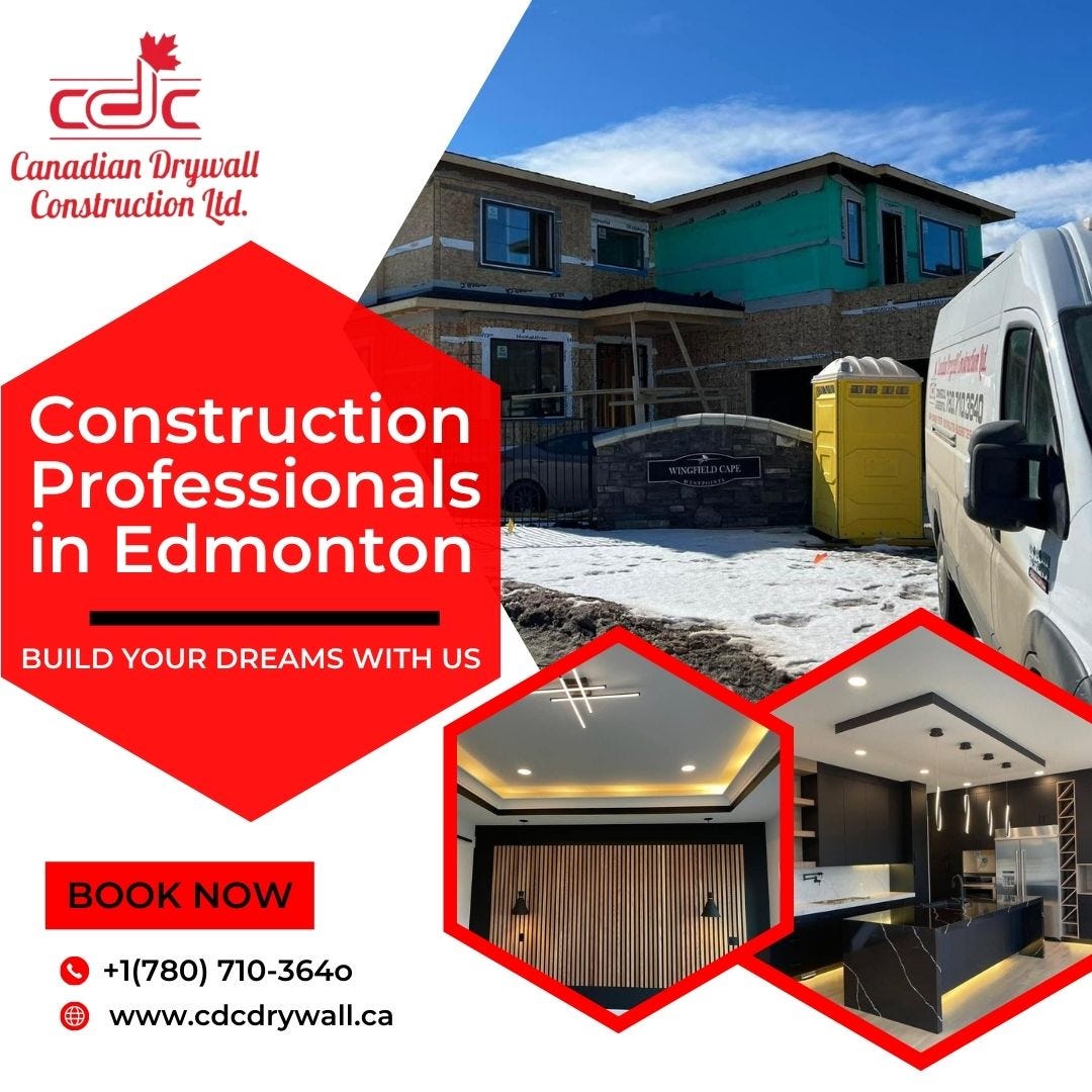 Our website https//cdcdrywall.ca/ Call us on +1 (780) 7103640