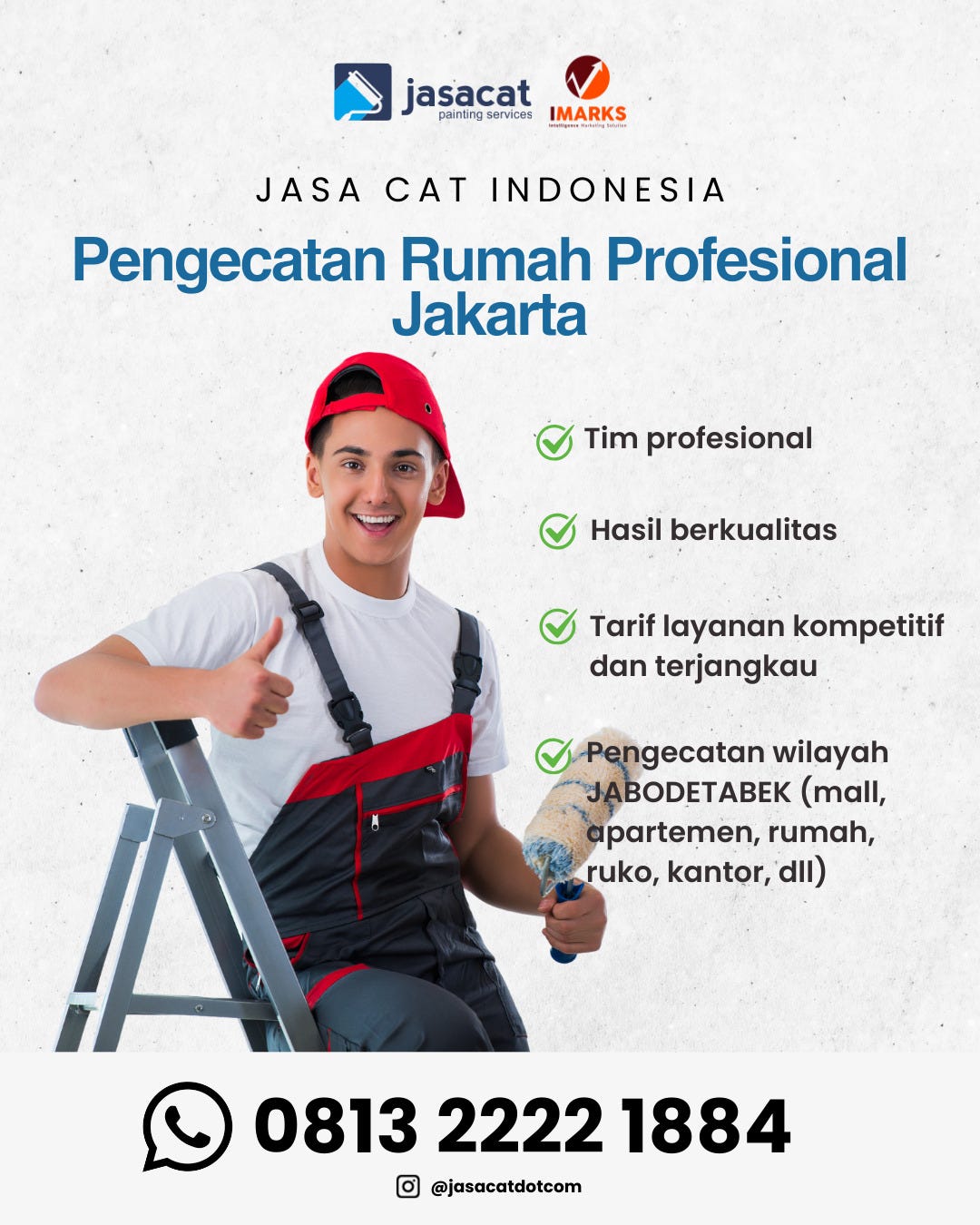 Hub. 0813 2222 1884, Kontraktor Cat Rumah Luxury Style Wilayah Jakarta JasaCat.com