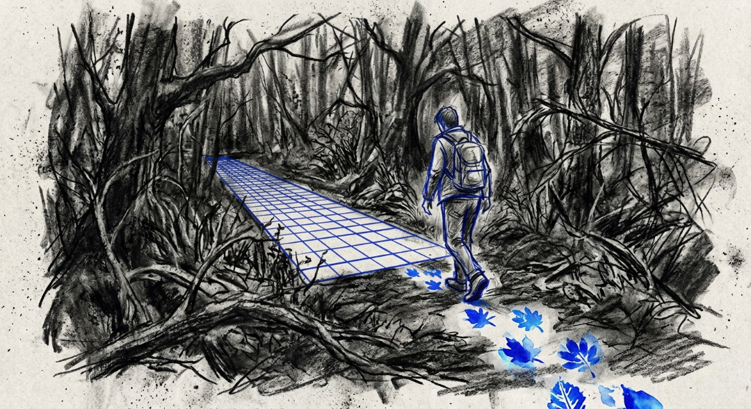 “The most beautiful paths are the ones not yet mapped.” Art Sketch by Misselbereth