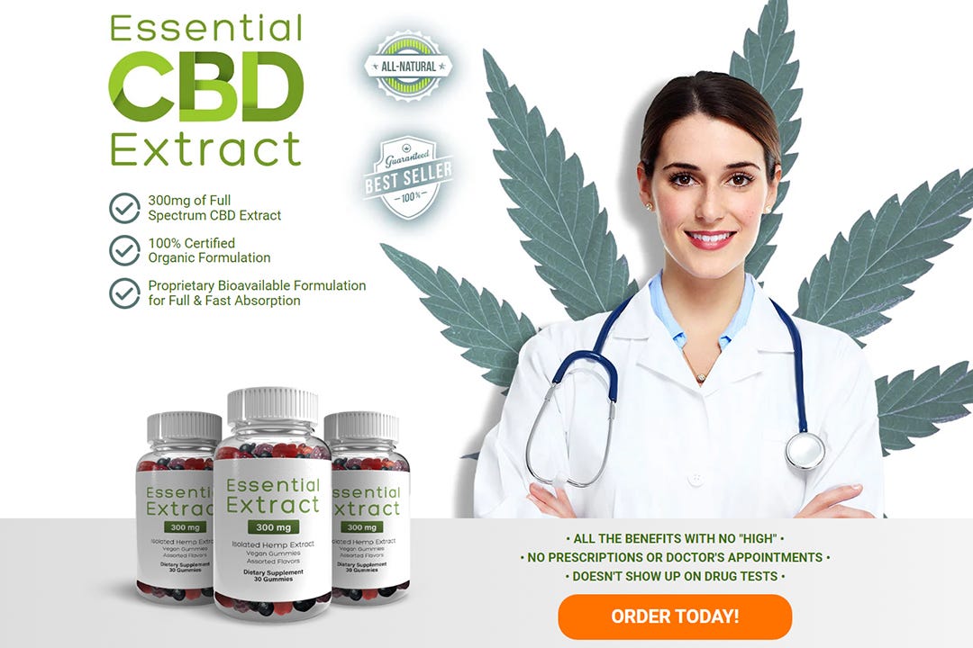 Essential CBD Gummies Reviews (Shocking Results) Daily Uses | 100% Safe Results!