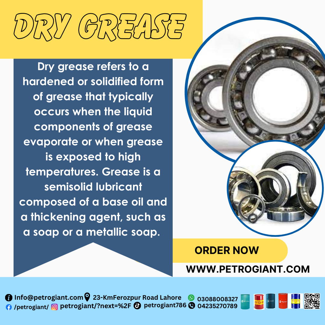 Dry Grease. Dry grease refers to a hardened or… by Petrogiant