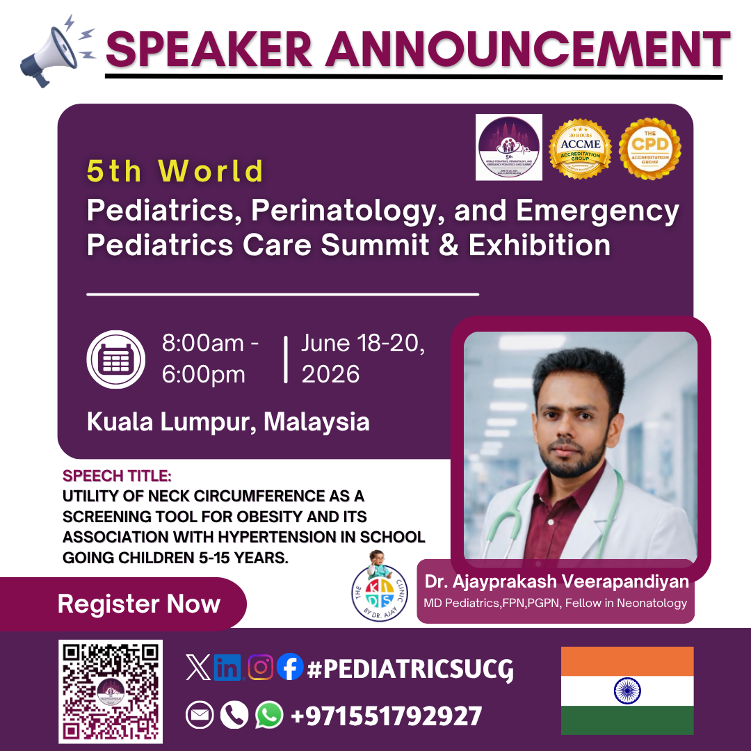 Inspiring Pediatric Innovation: Meet Dr. Ajayprakash Veerapandiyan at Pediatrics 2026