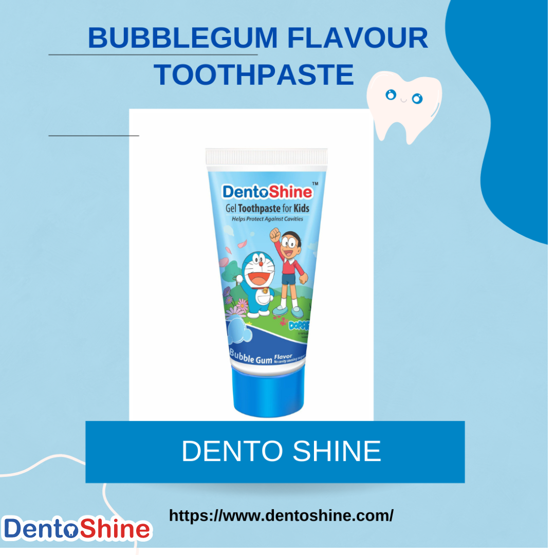 Bubblegum Flavour Toothpaste Dento Shine Dento Shine Medium