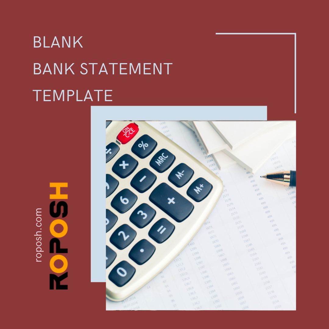 Blank Bank Statement Template Roposh files Medium