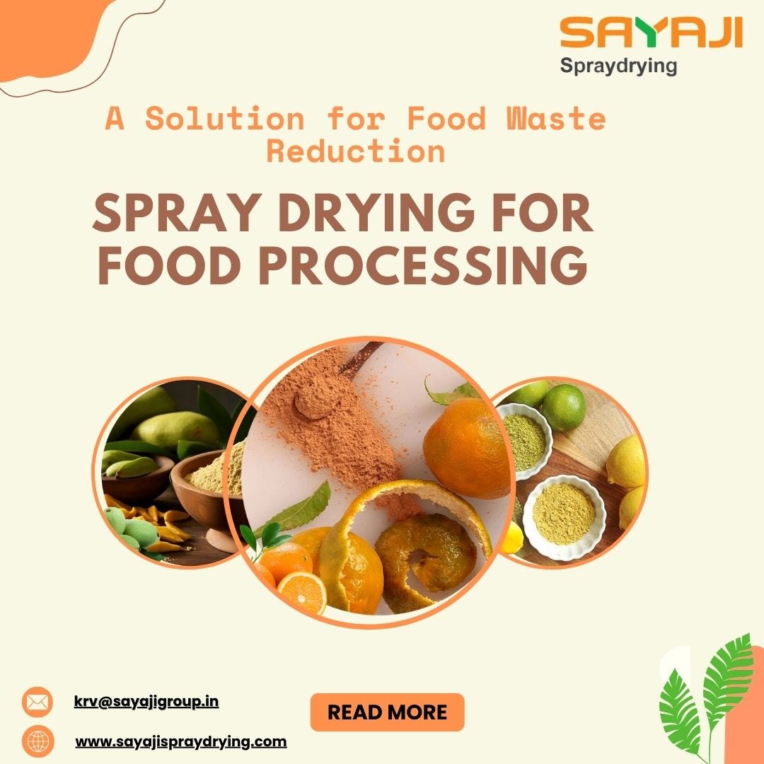Benefits of Spray Drying in Indian Food Processing Sayaji Spray