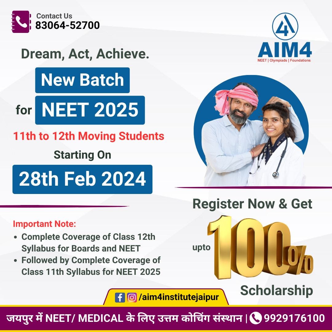 AIM4 Jaipur Best NEET Coaching In Jaipur Saloni Singh Medium