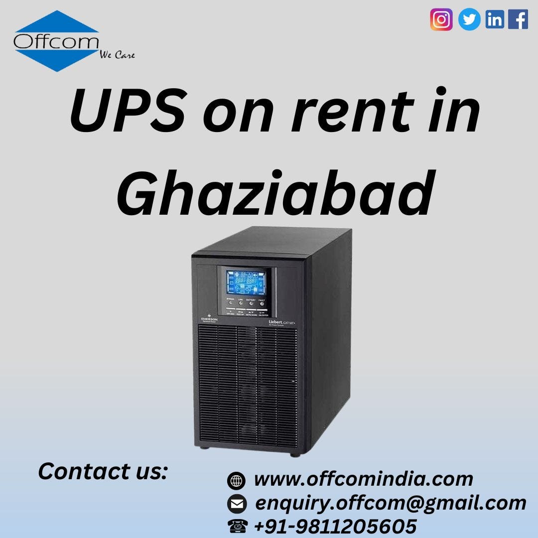 Up Store Rent UPS on rent in Ghaziabad! +91–9811205605 - Thea-energy - Medium