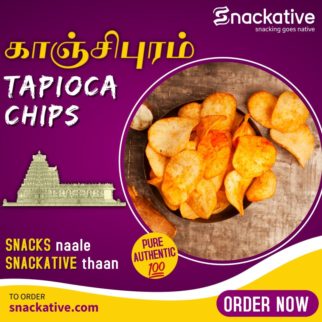 Tapioca Chips Snackative Medium