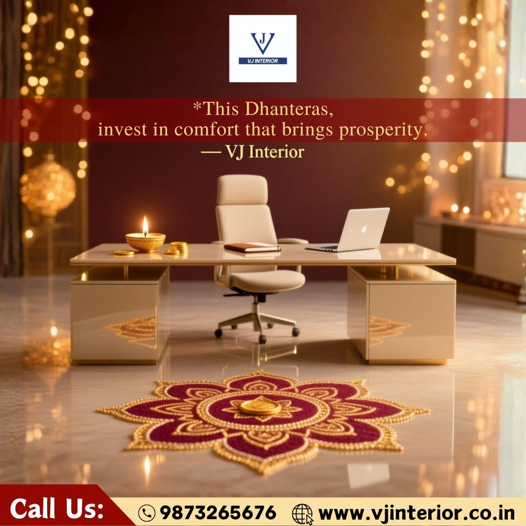 This Dhanteras, Invest in Comfort That Brings Prosperity — VJ Interior