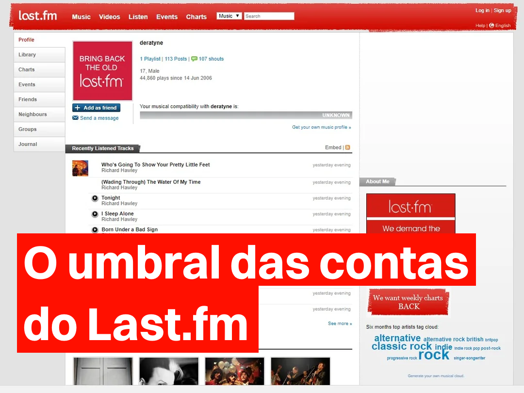 O umbral das contas do Last.fm
