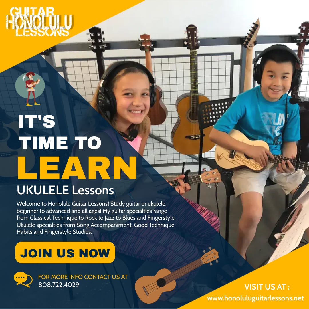 Ukulele lessons Honolulu guitar lessons Medium