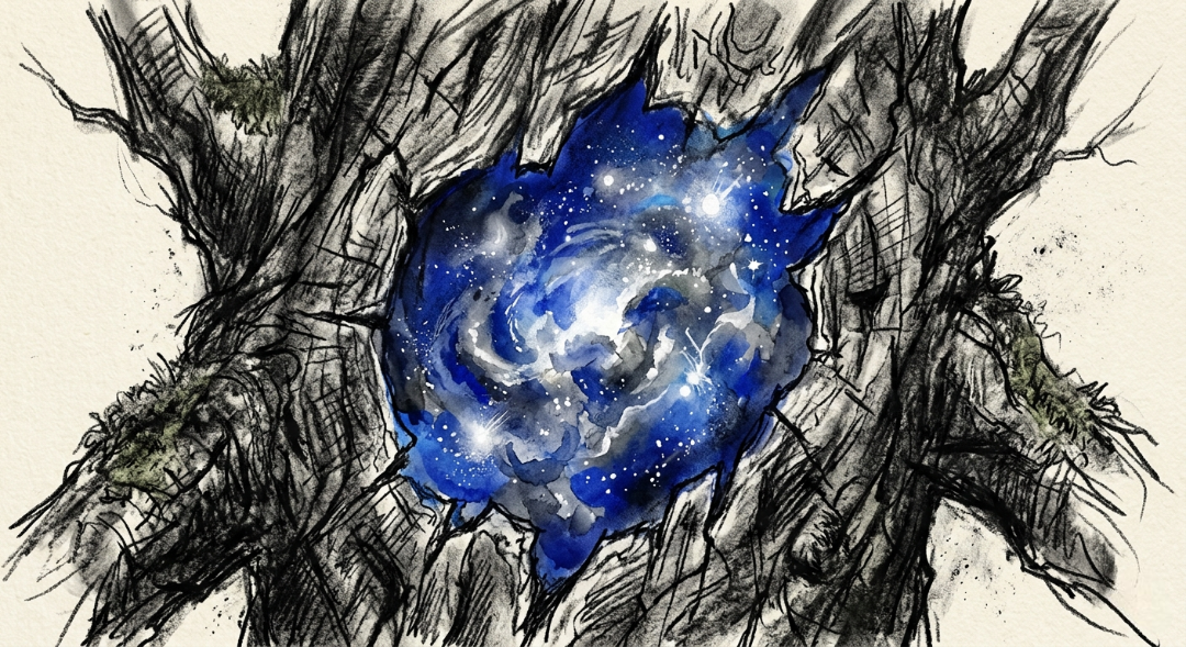 “The heart of the wild is not made of wood, but of the very stars that breathe life into this world.” Art Sketch by Misselbereth