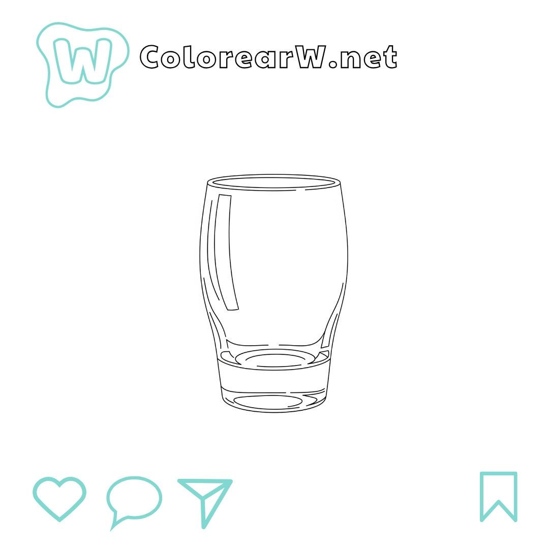 Vaso para colorear
