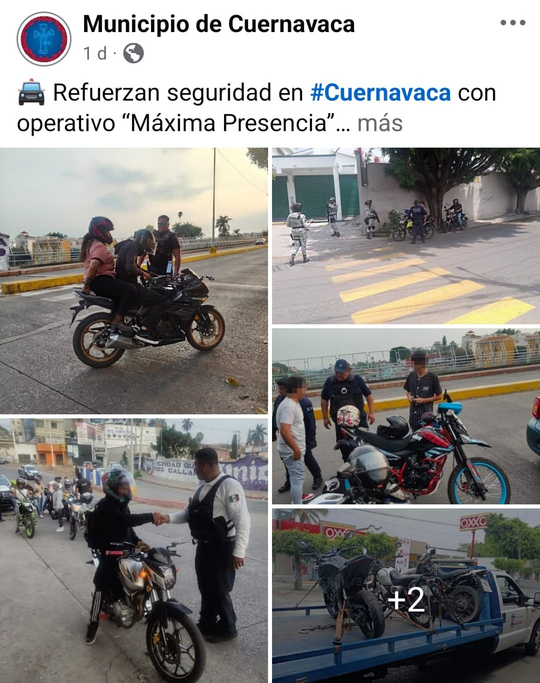 Cuernavaca refuerza su seguridad con el operativo Máxima Presencia