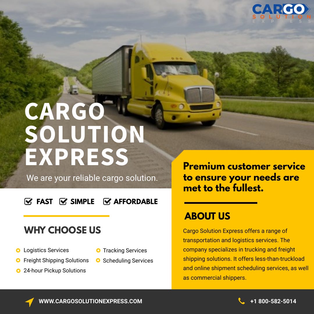 Cargo Solution Express — Leading Trucking Industry | by Cargo Solution  Express | Medium