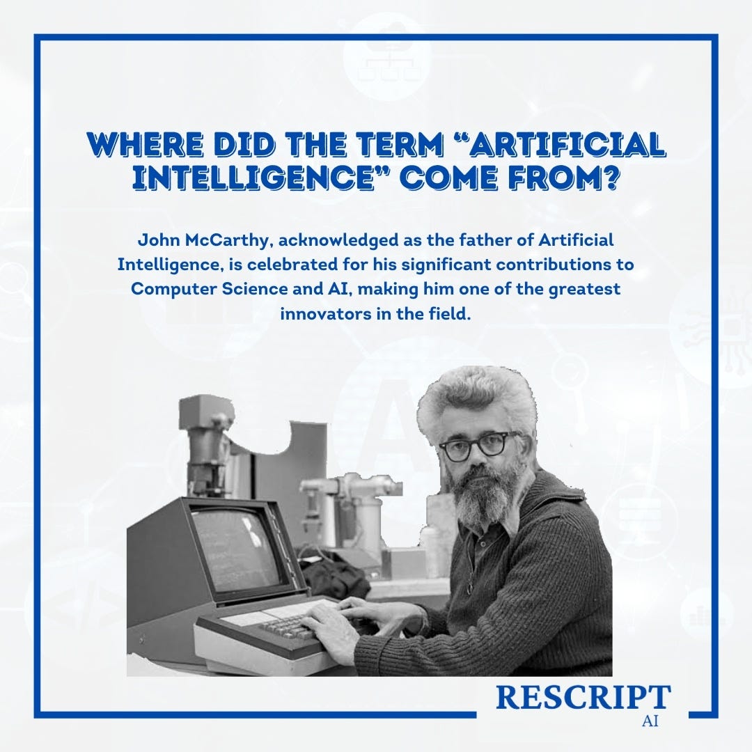 It was in the mid1950s that McCarthy coined the term “Artificial