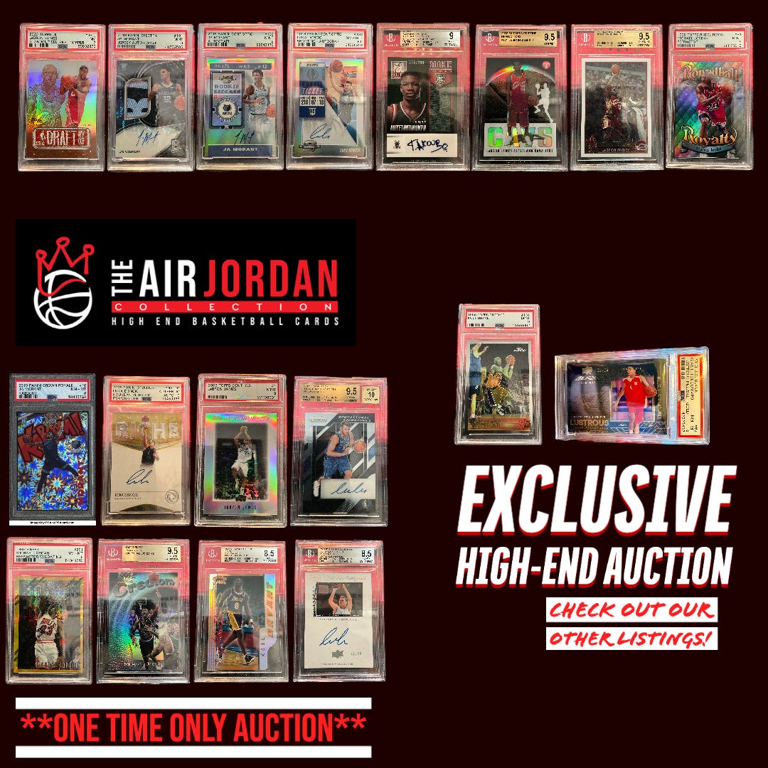 HighEnd, Ultra HighEnd Sports Card Auction Live on eBay The Air