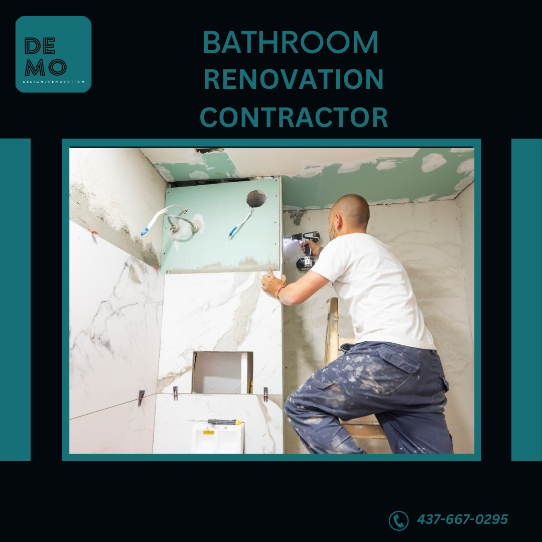 Bathroom renovation contractor Demo Design and Renovation Medium