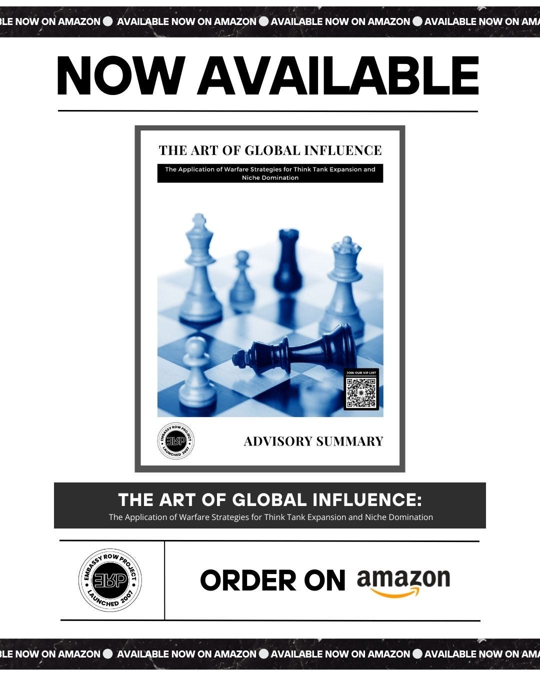 The Art of Global Influence: The Application of Warfare Strategies for  Think Tank Expansion and Niche Domination” book is now available on Amazon  | by Emancip8 Project | Medium