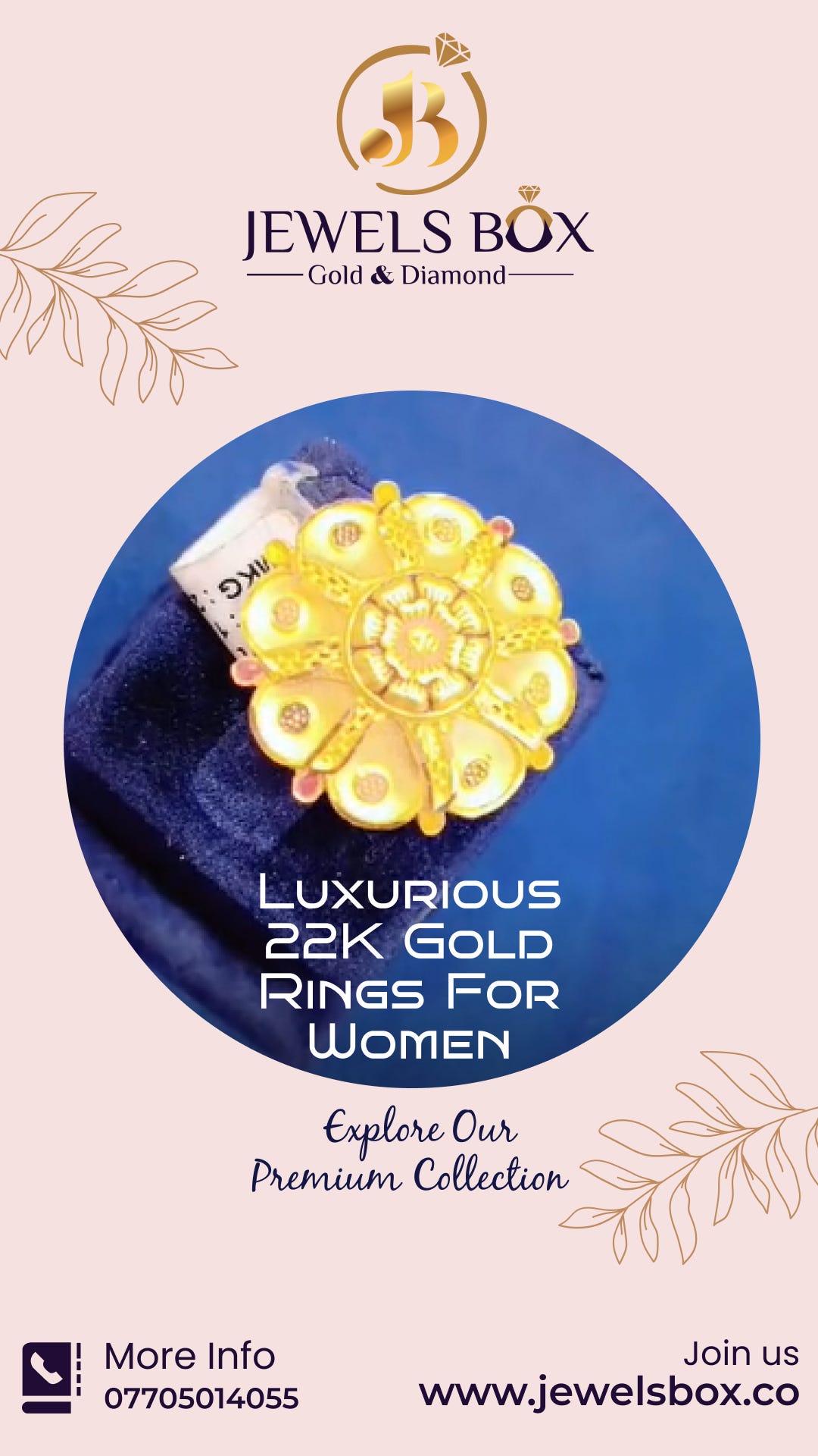 Luxurious 22K Gold Rings for Women