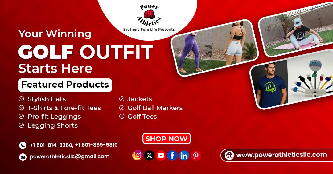 Your Winning Golf Outfit SGolfFashiontarts Here — Power Athletics LLC