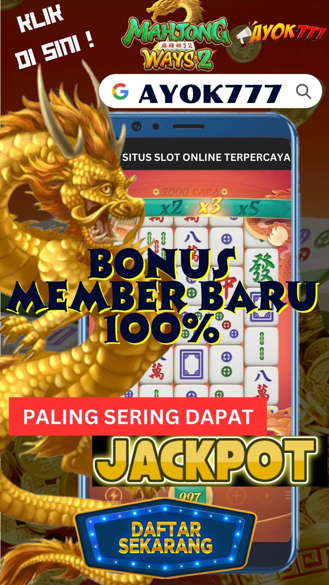 AYOK777 Daftar Situs Judi Slot Gacor Online Maxwin Di Indonesia. by AYOK777 GAMING Medium