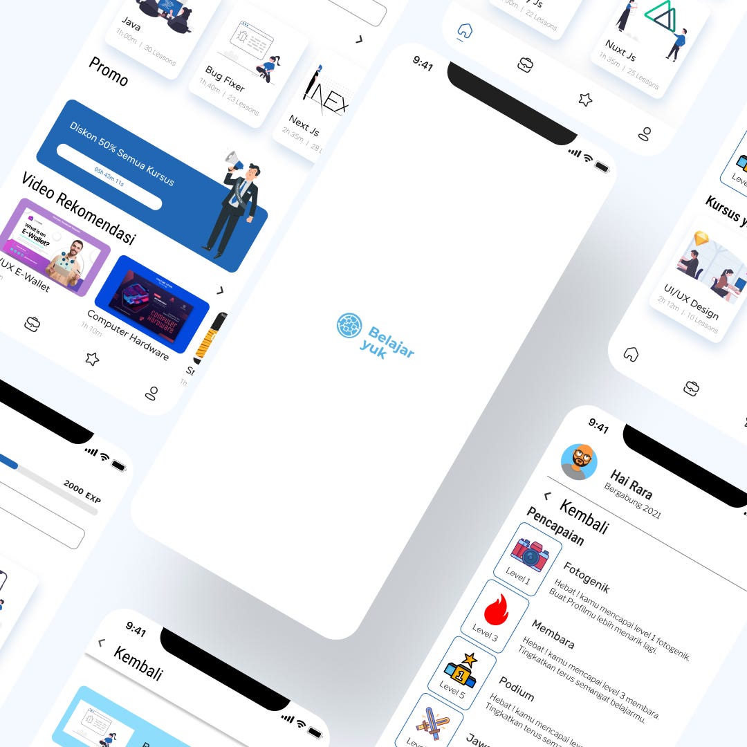 UI/UX Case Study : Belajar Yuk — Aplikasi Pembelajaran dan Kursus ...