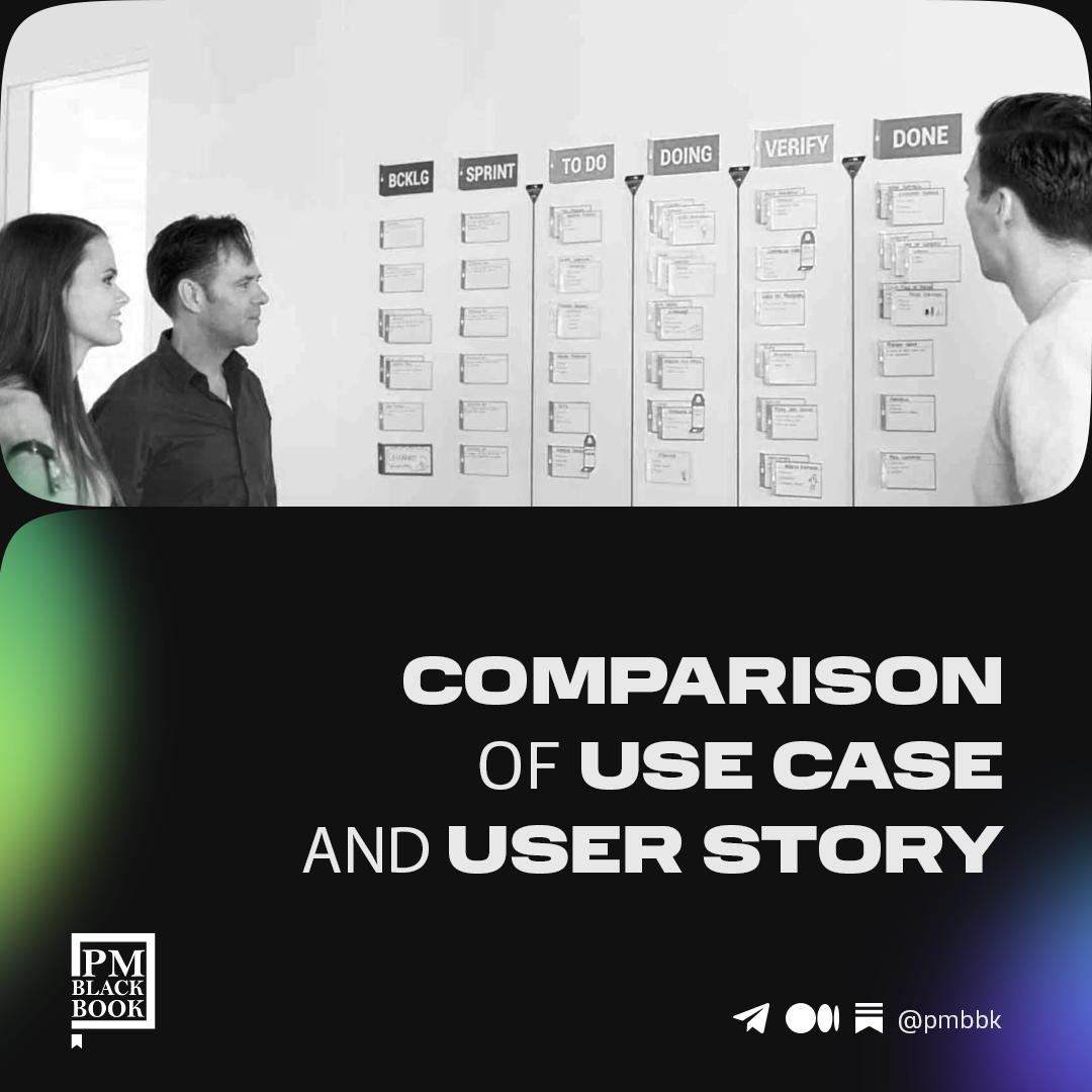 Comparison of Use Case and User Story by Project Management Black