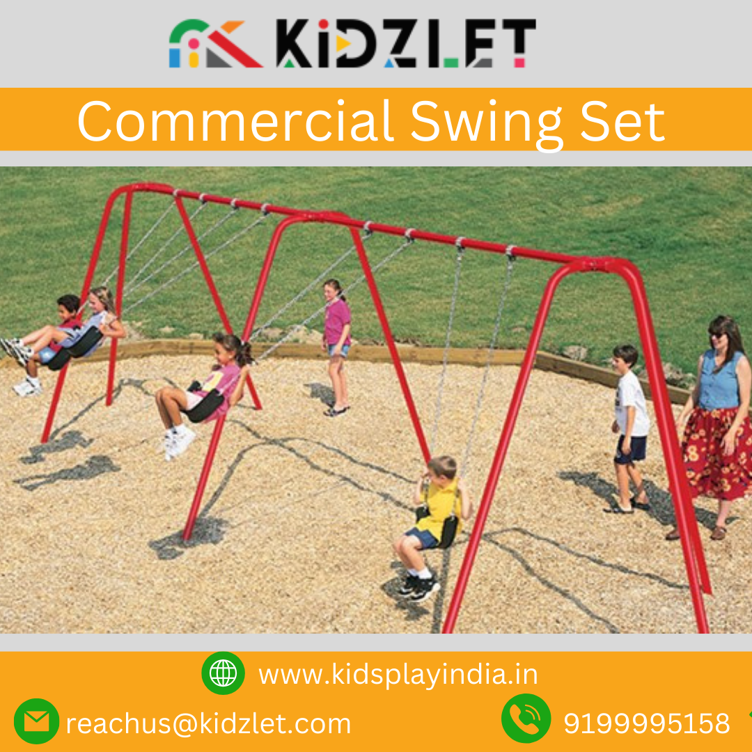 Best thing about the Commercial Swing Set is enjoying in the sky