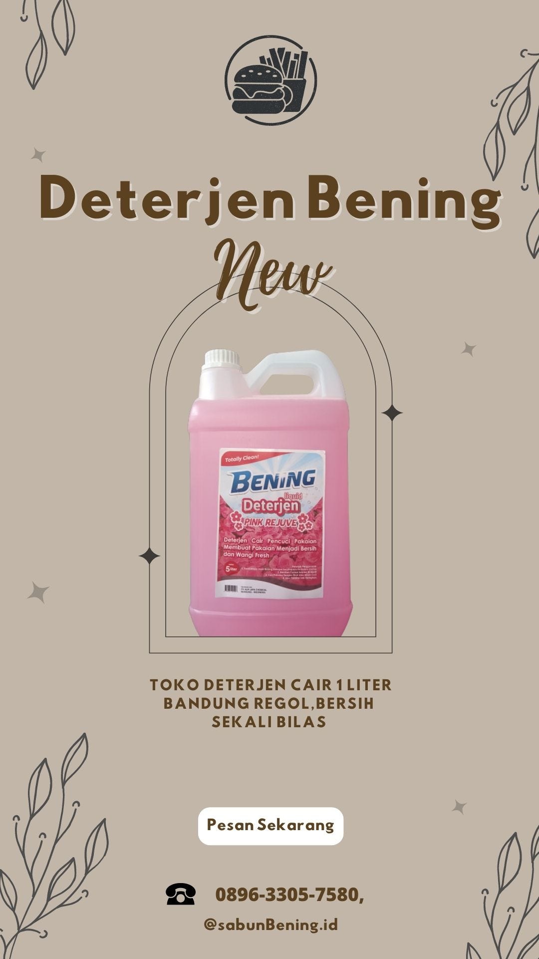 WA 089633057580, Toko Deterjen Cair 1 Liter Bandung Regol,BERSIH SEKALI