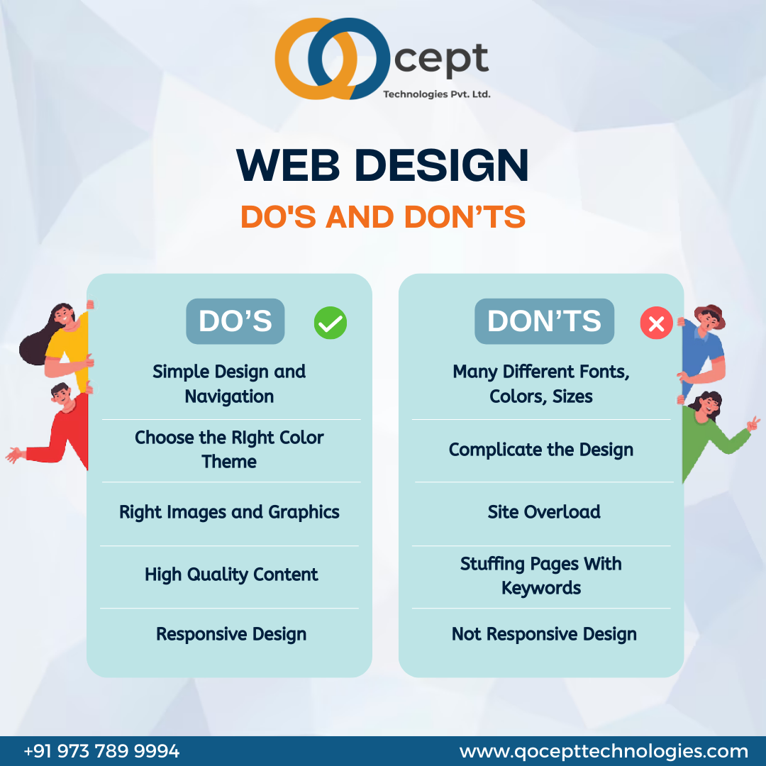 Website Design Do S And Don Ts Qocept Technologies Medium