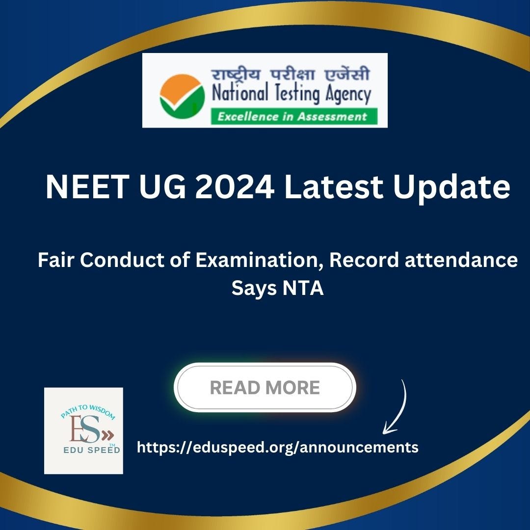 NEET UG 2024 Latest Update Paper not leaked, Fair Conduct of
