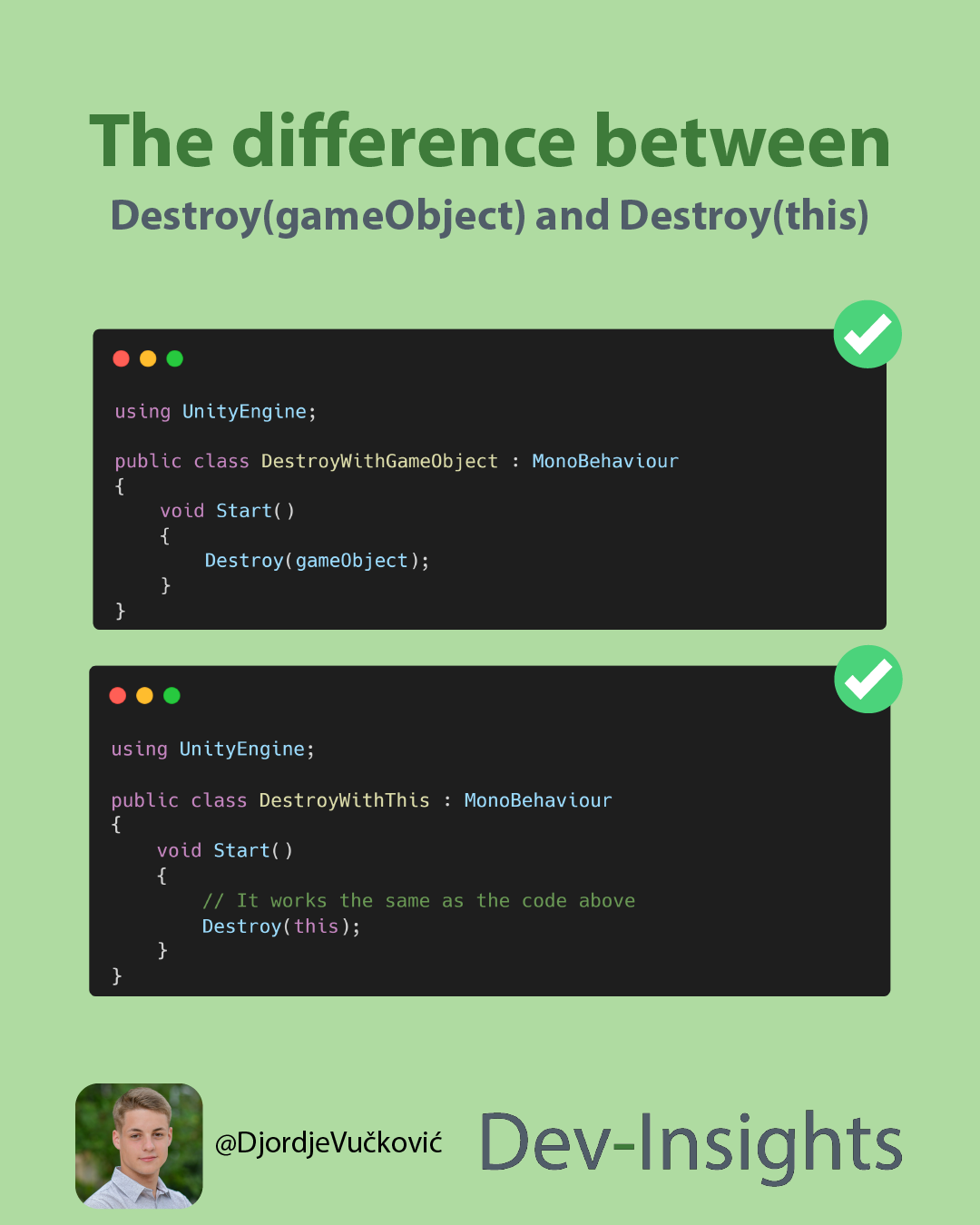 💥 What is the difference between Destroy(gameObject) and Destroy(this ...