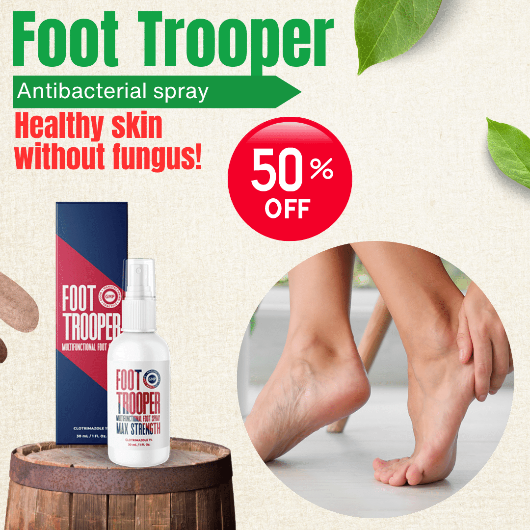 Foot Trooper is quick and easy to use. To apply it you must first prepare  your feet. Wash and dry them thoroughly to remove germs and dirt that may  have accumulated during
