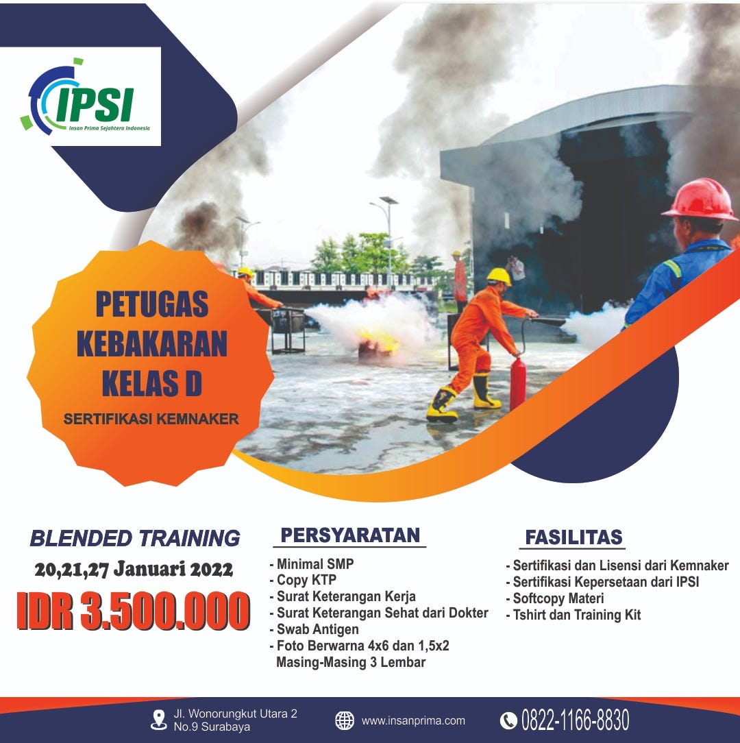 PETUGAS KEBAKARAN KELAS D TERISTIMEWA, WA (0822-1166-8830), PUSAT ...