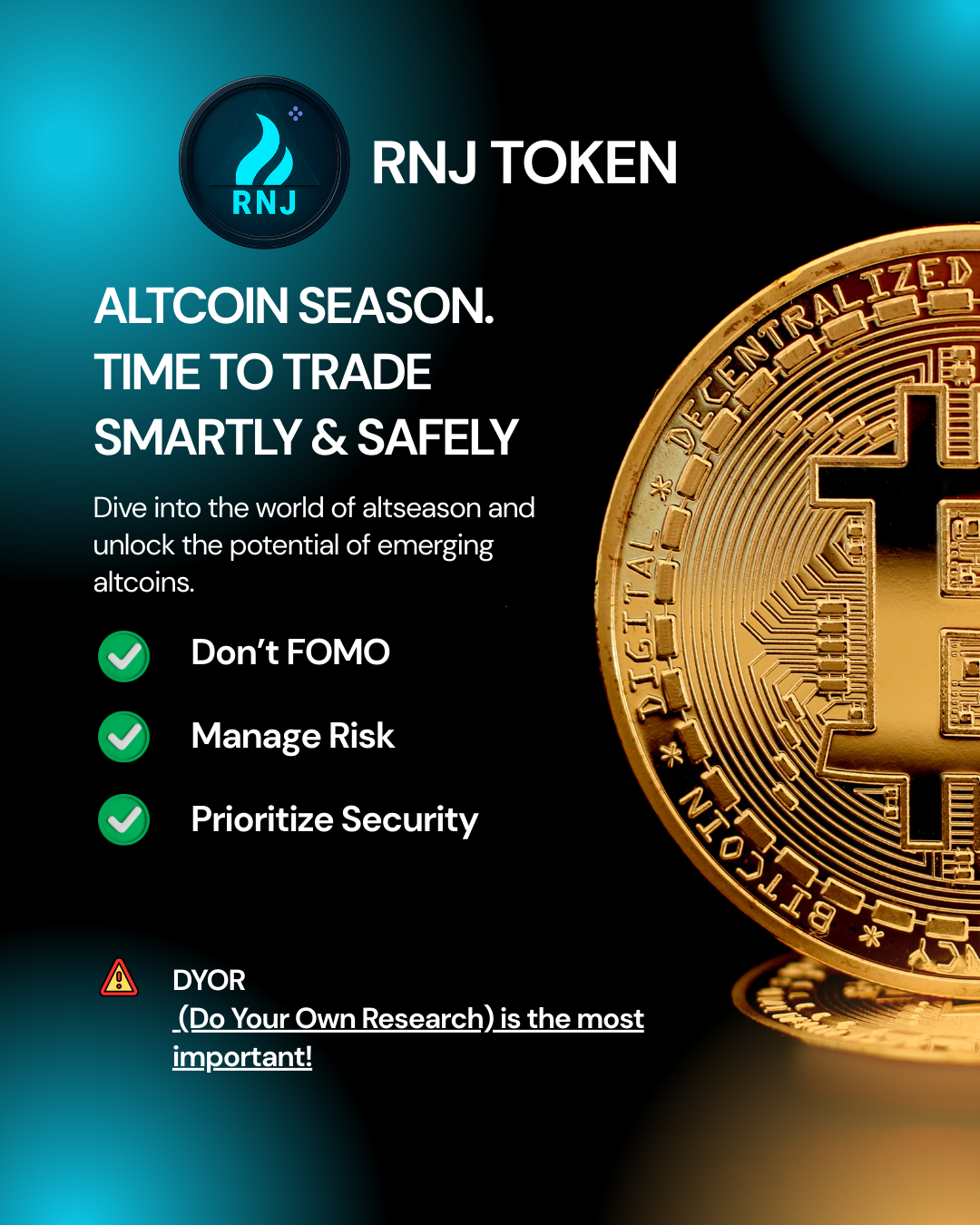RNJ TOKEN | Bagaimana Komunitas Bisa Optimal di Altcoin Season