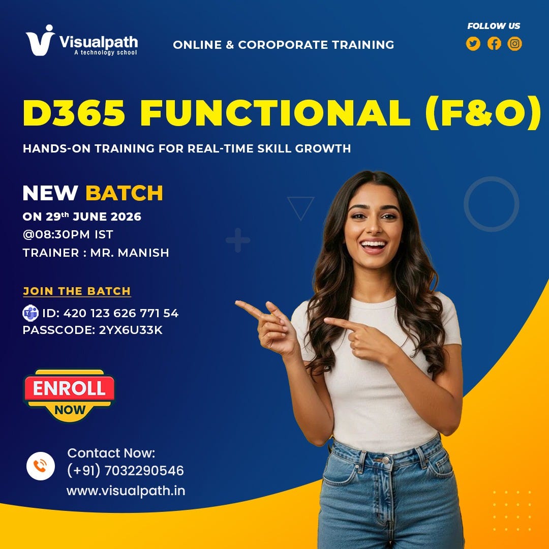D365 Finance And Operations Training | Online New Batch