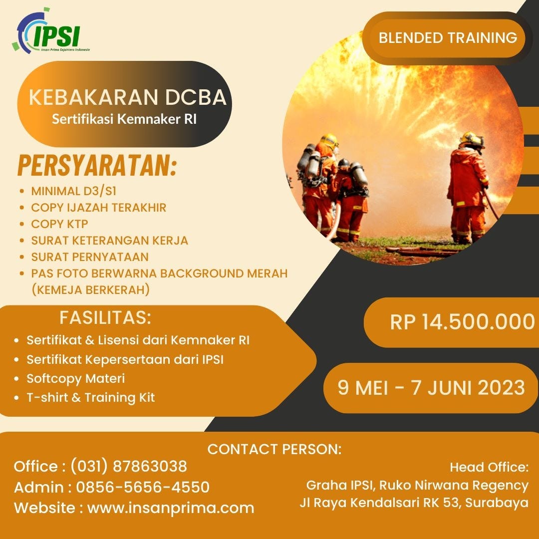 KEBAKARAN DCBA TERLARIS, WA +62 822-1166-8840, PUSAT PELATIHAN K3 ...