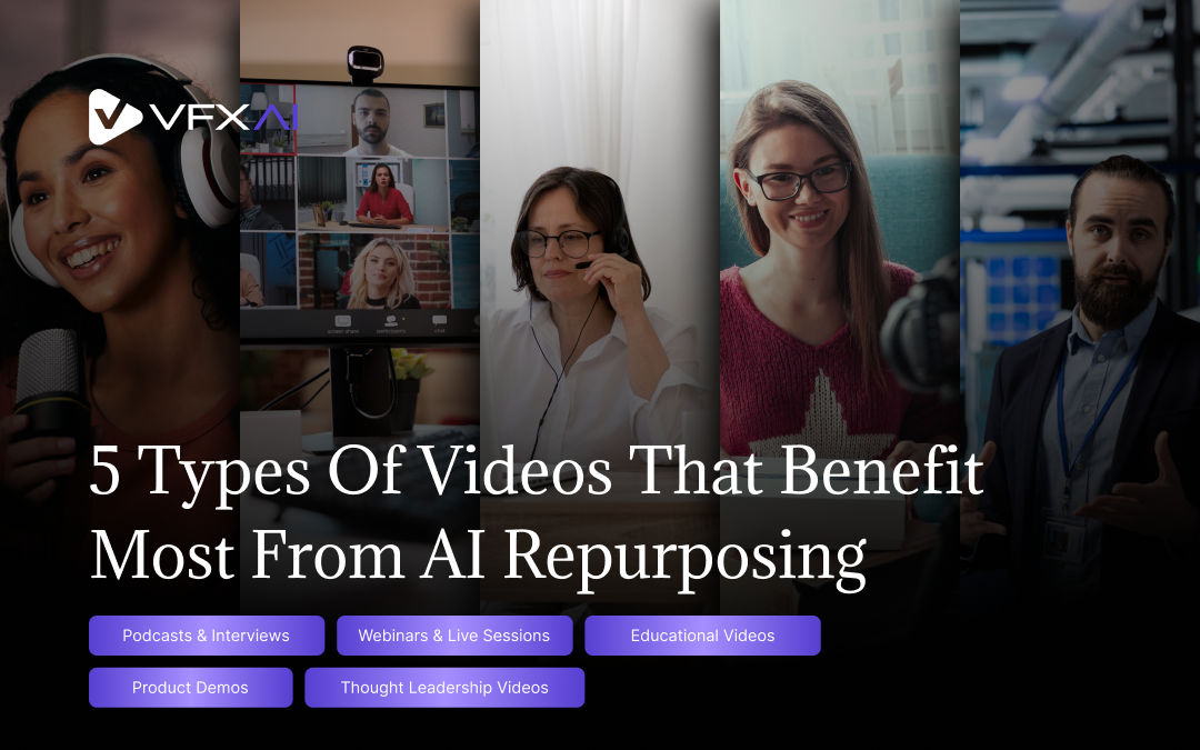 5 Types of Videos That Benefit the Most from AI Repurposing