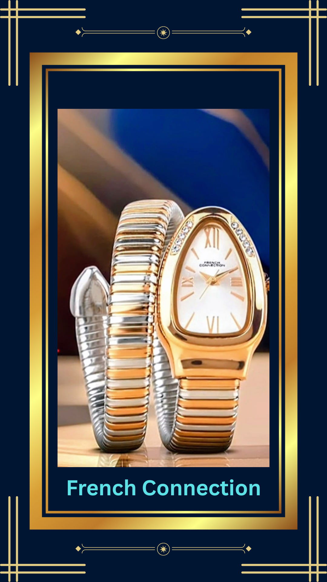 ✨ French Connection Serpentine Gold & Silver Watch — The Statement Piece You Need This Season ✨