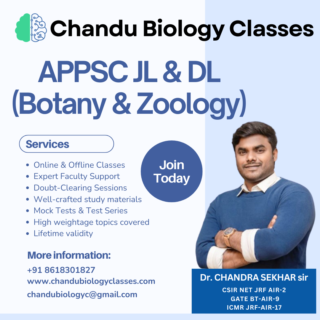 APPSC/TGPSC JL & DL (Botany & Zoology) Coaching in Hyderabad — Your Gateway to a Lecturer Career