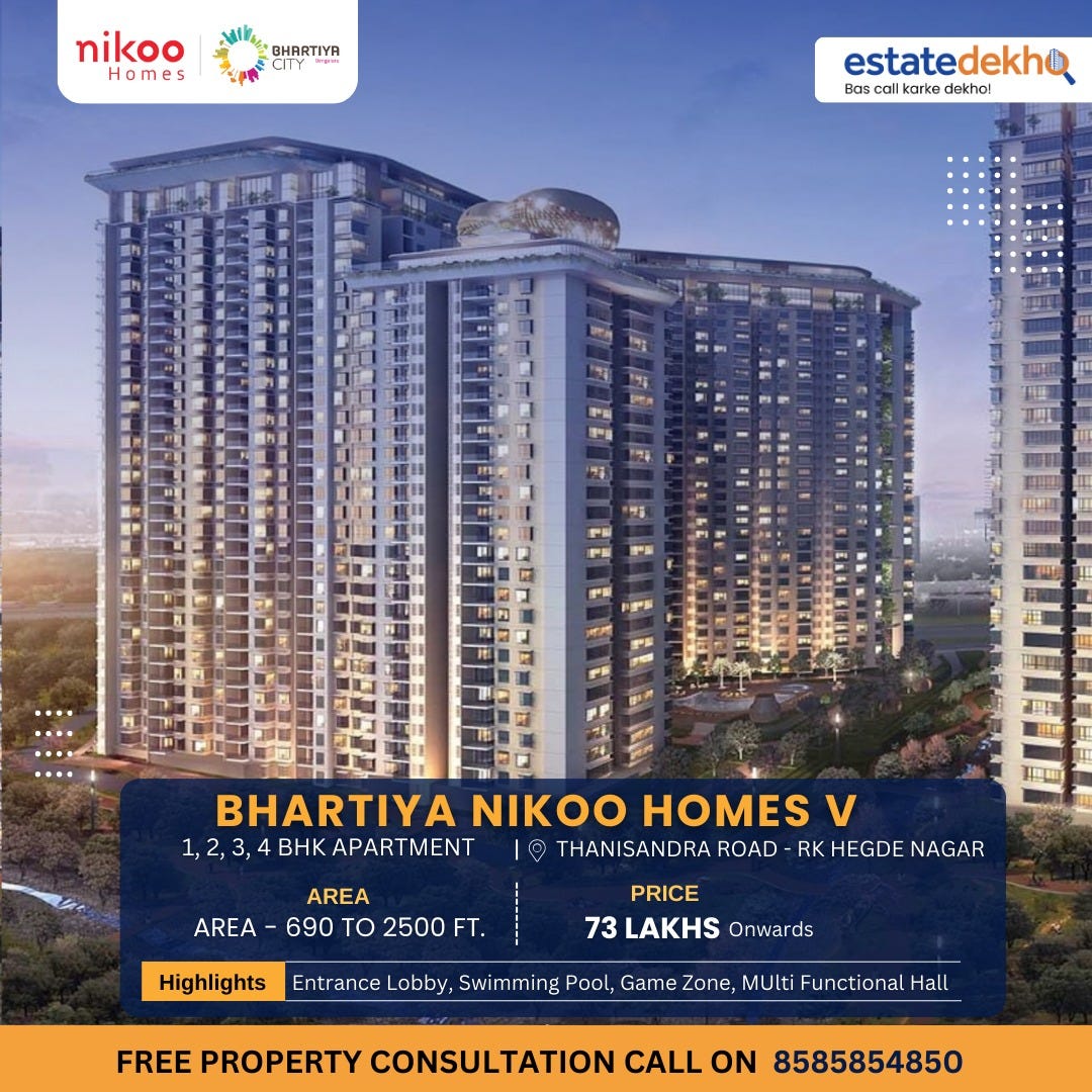 2 BHK Apartment for Sale in RK Hegde Nagar, Bangalore estatedekho