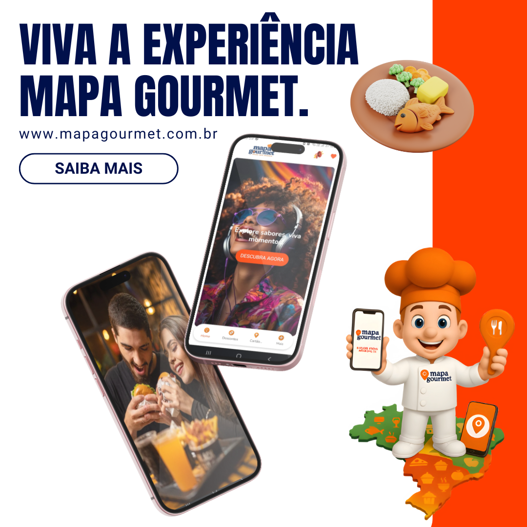 Viva a Experiência Mapa Gourmet: descubra um novo jeito de viver a gastronomia
