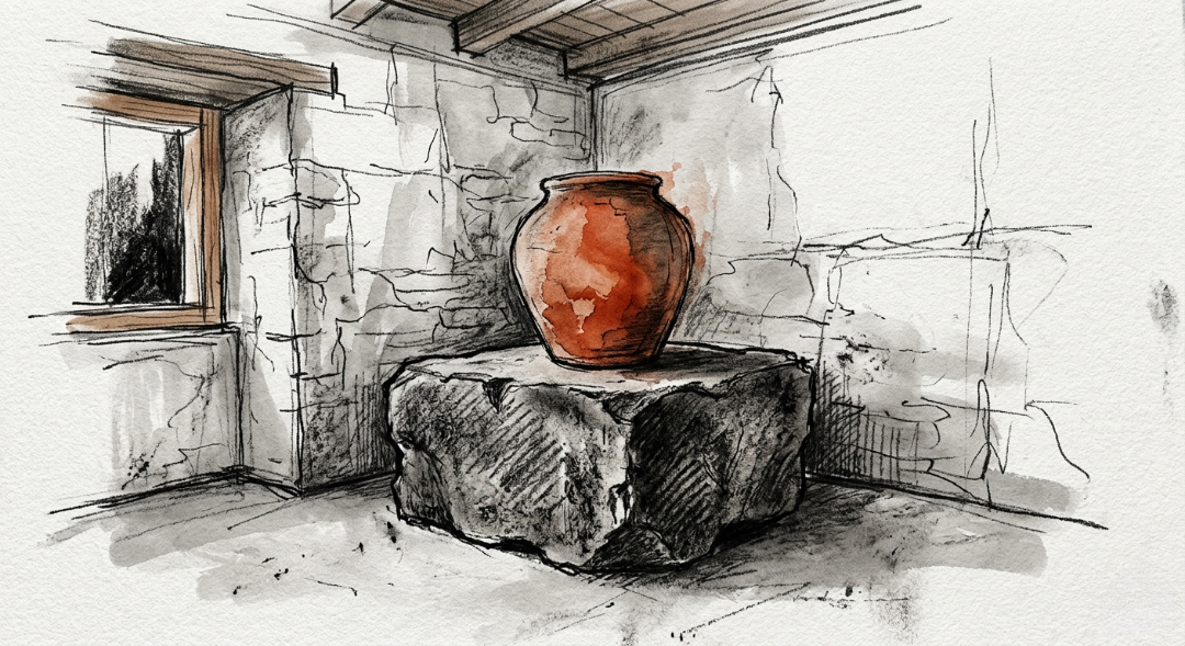 “In a world of gallery walls and Pinterest clutter, choose the architectural equivalent of a deep, calm breath.” Art Sketch by Misselbereth