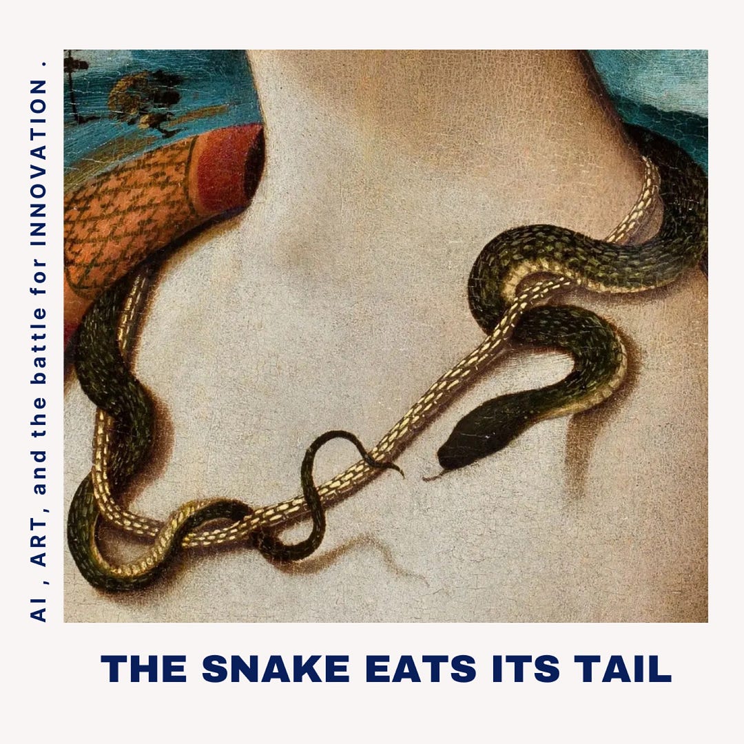 The Snake Eats Its Tail: AI, Art, and the Battle for Innovation | by ...